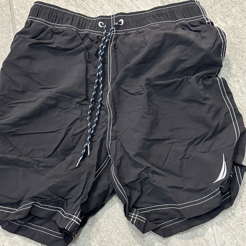 Nautica swim trunks black size small